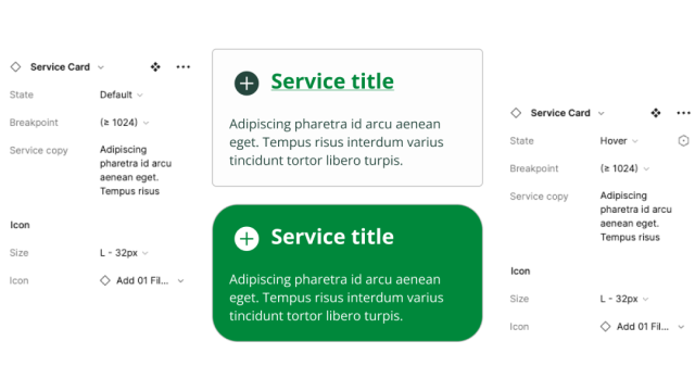 Design System Southwark Council - Service card