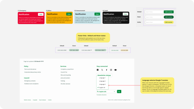 Design System Southwark Council - States